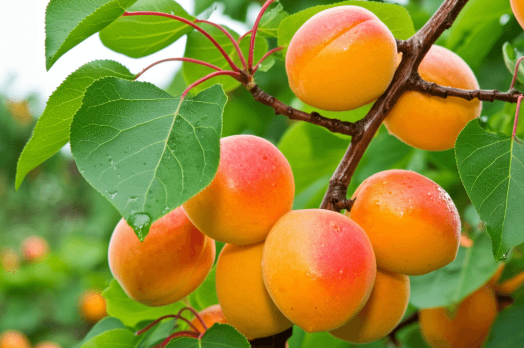 Fresh apricots