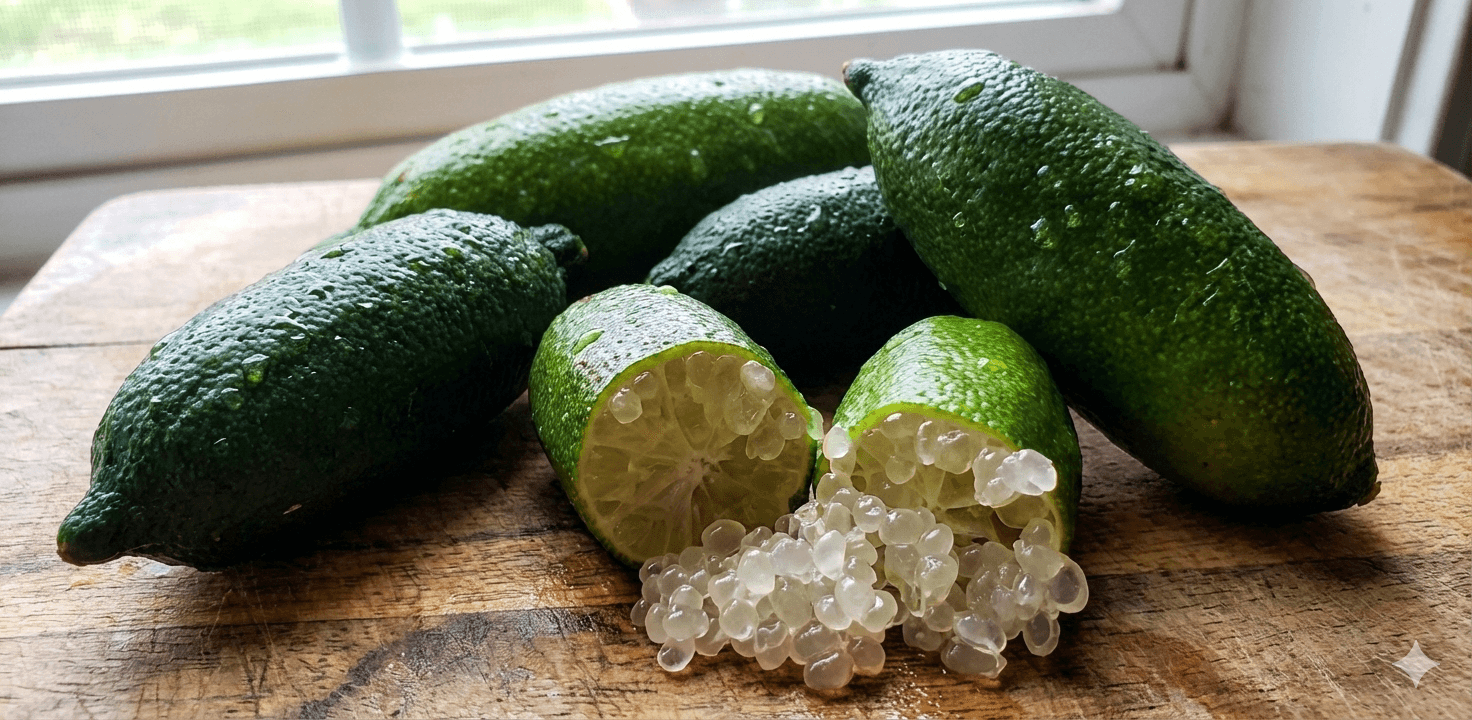 Finger limes citrus caviar