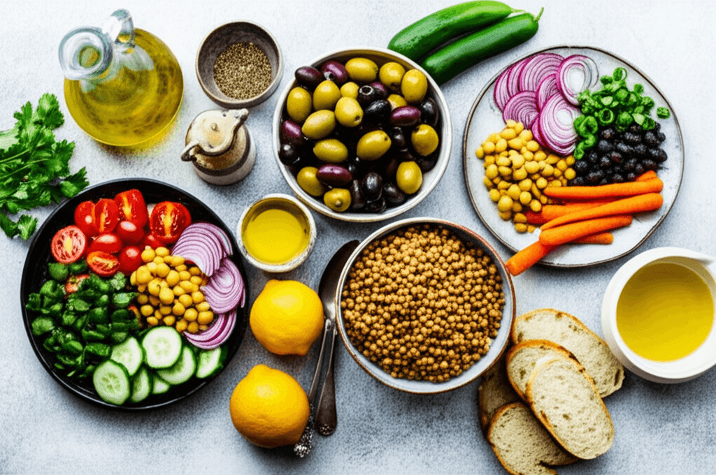 Mediterranean plant-based foods