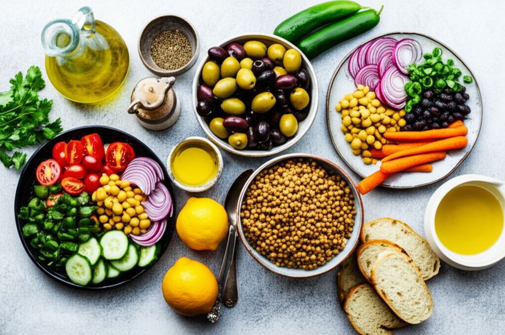 Mediterranean plant-based foods